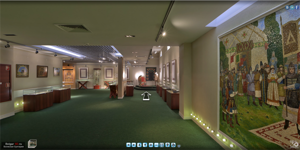 3D панорама Музея в Булгарах. Памятный знак. Большой печатный Коран