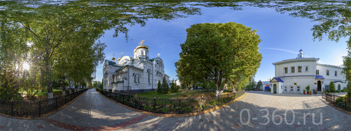 Панорама Раифского монастыря. Софийская церковь. Троицкий собор.