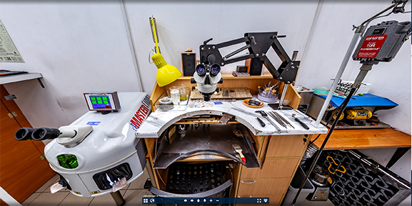  3D панорама мастерской по ремонту очков